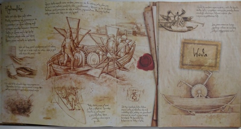 WYNALAZKI LEONARDA DA VINCI Z PIĘCIOMA MODELAMI DO SAMODZIELNEGO ZŁOŻENIA