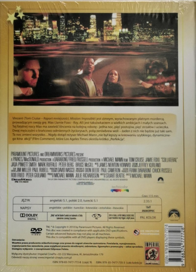DVD. ZAKŁADNIK Tom Cruise 