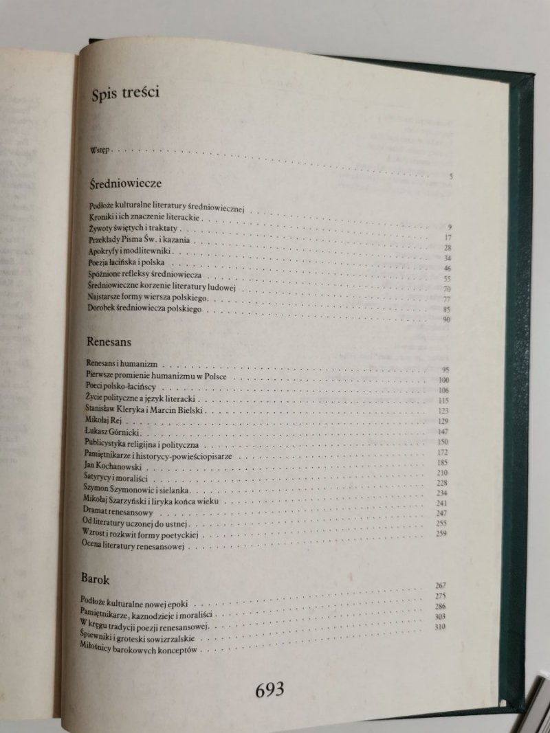 HISTORIA LITERATURY POLSKIEJ. ALEGORYZM-PREROMANTYZM - Julian Krzyżanowski 1986