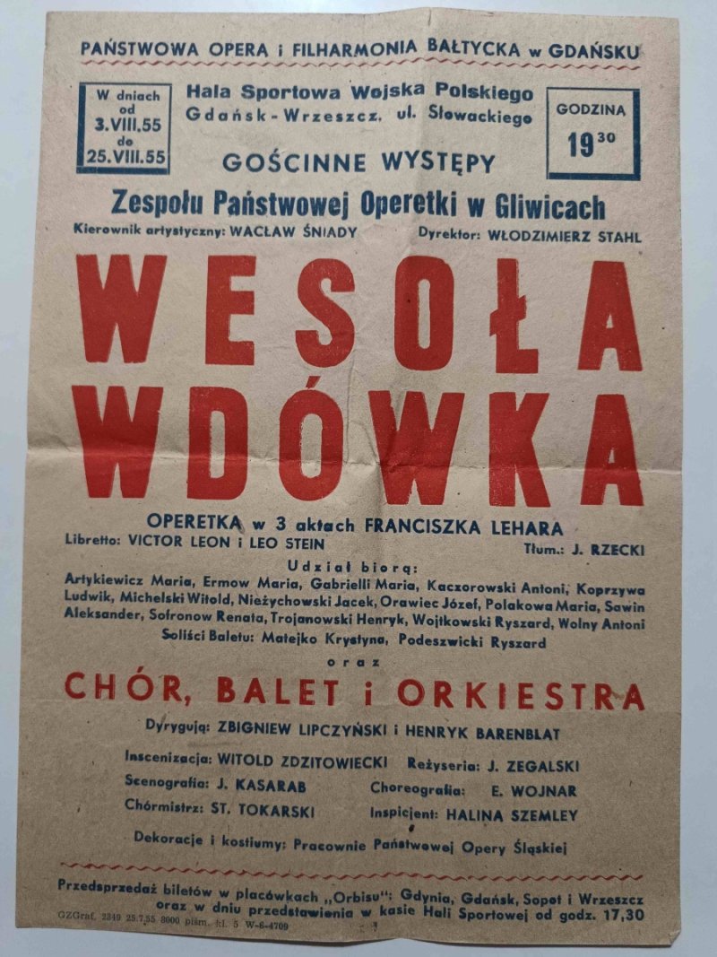 WESOŁA WDÓWKA. CHÓR, BALET I ORKIESTRA