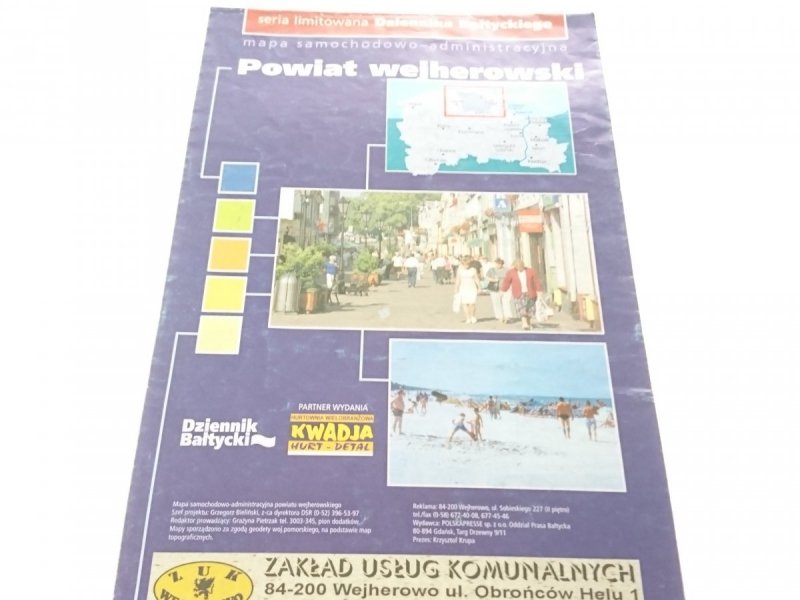 POWIAT WEJHEROWSKI. MAPA Z REKLAMAMI