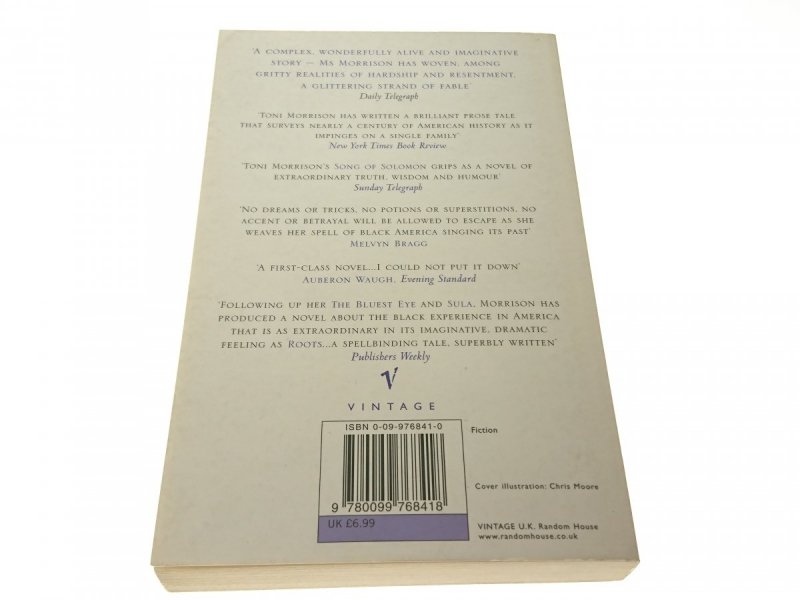 SONG OF SOLOMON - Toni Morrison 1998