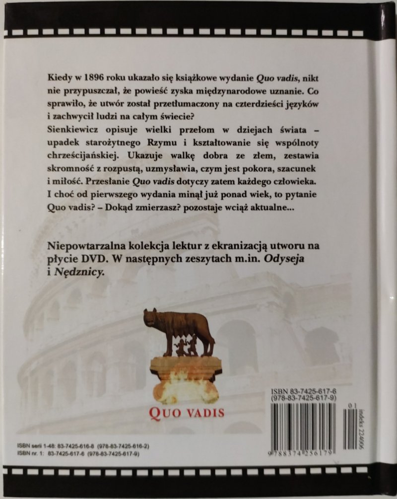 DVD. QUO VADIS – FILM