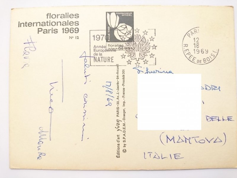 FLORALIES INTERNATIONALES PARIS 1969