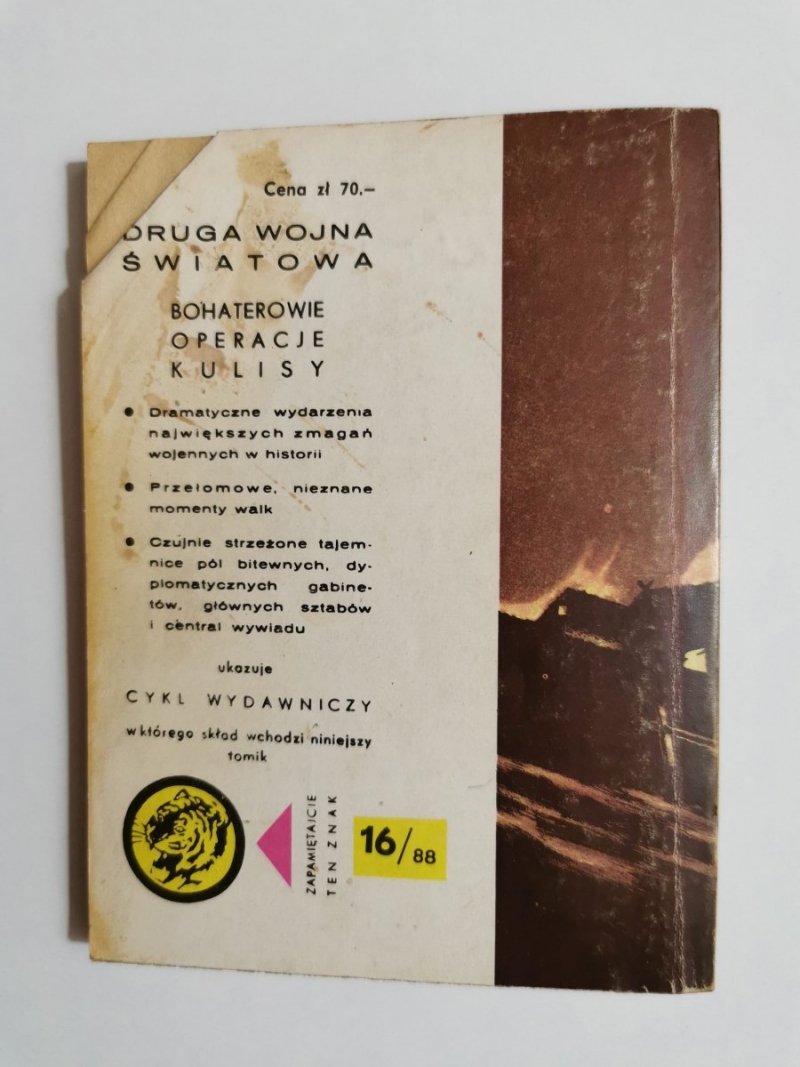 ŻÓŁTY TYGRYS: HASŁO NA DZISIEJSZĄ NOC - Czesław Grzelak 1988