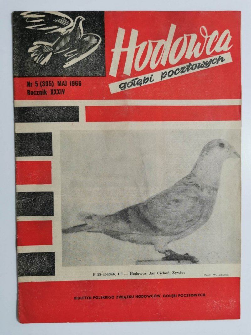 HODOWCA GOŁĘBI POCZTOWYCH NR 5 1966
