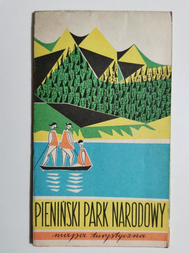 PIENIŃSKI PARK KRAJOBRAZOWY, MAPA TURYSTYCZNA. 1970