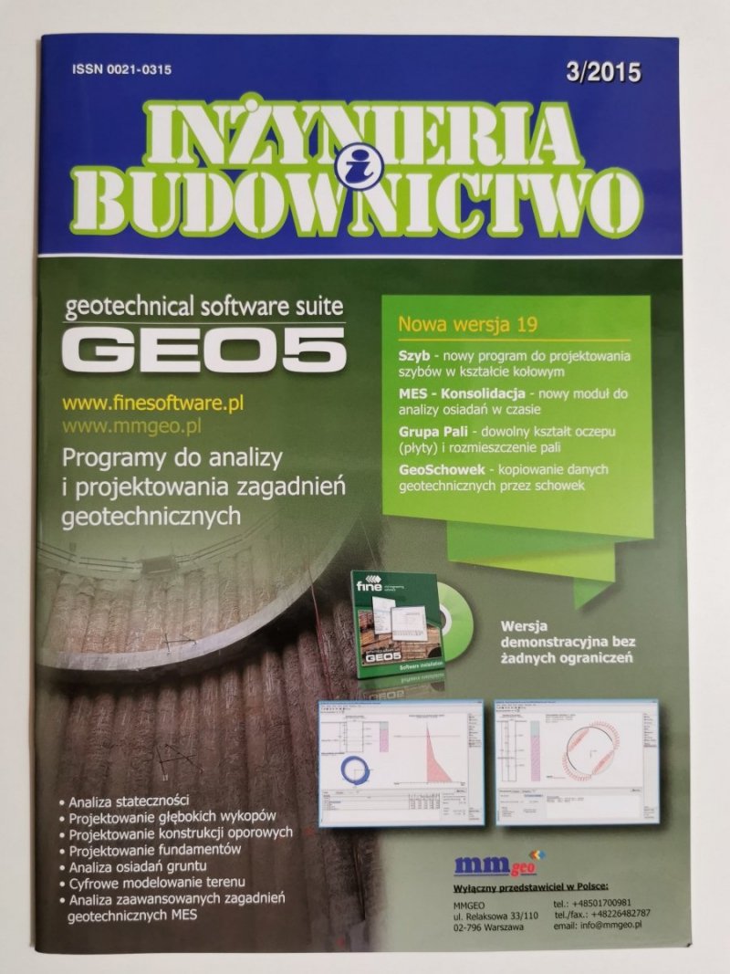 INŻYNIERIA I BUDOWNICTWO NR 3/2015