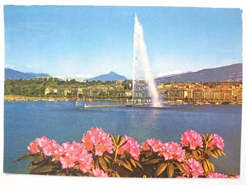 GENEVE. LA RADE ET LE MONT-BLANC
