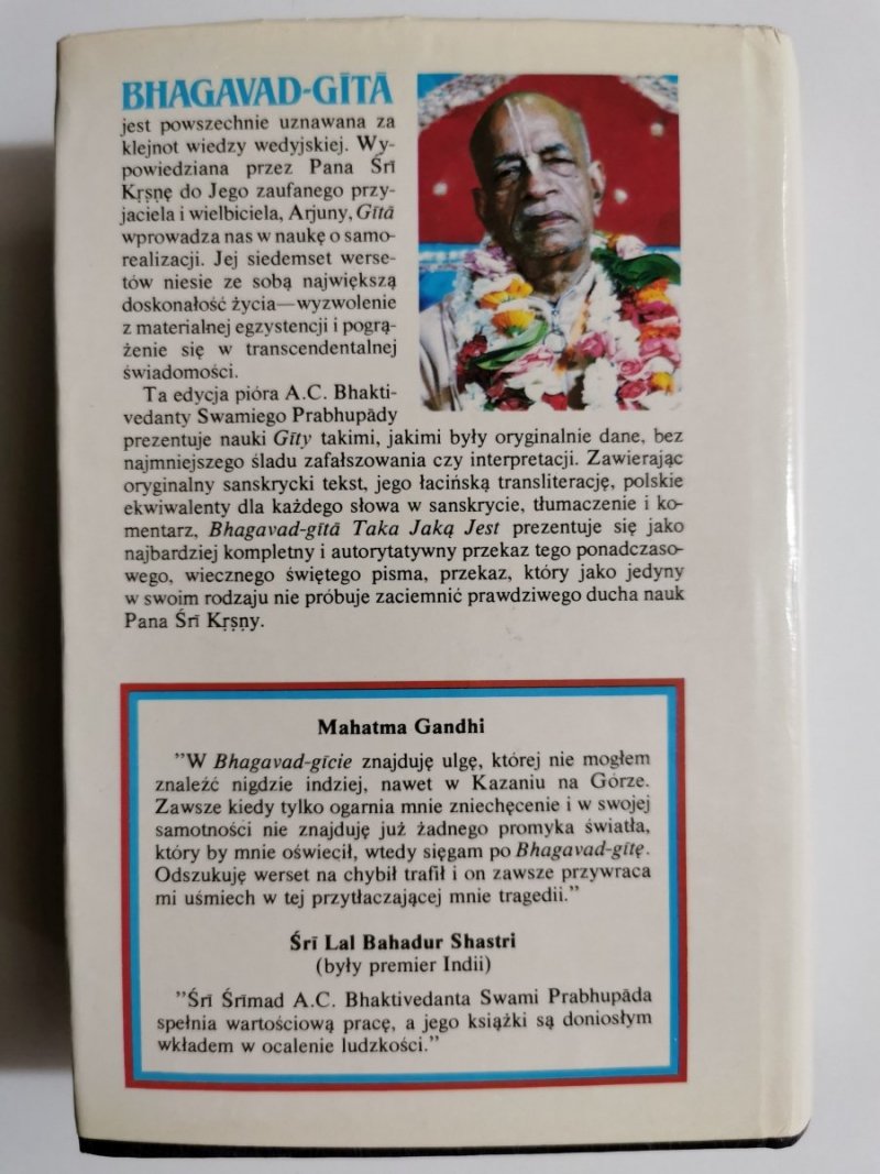 BHAGAVAD-GITA TAKA JAKĄ JEST – ŚRI ŚRIMAD 