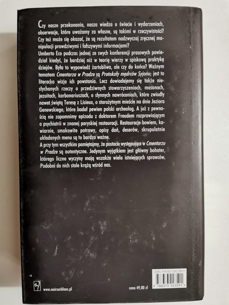 CMENTARZ W PRADZE - Umberto Eco 