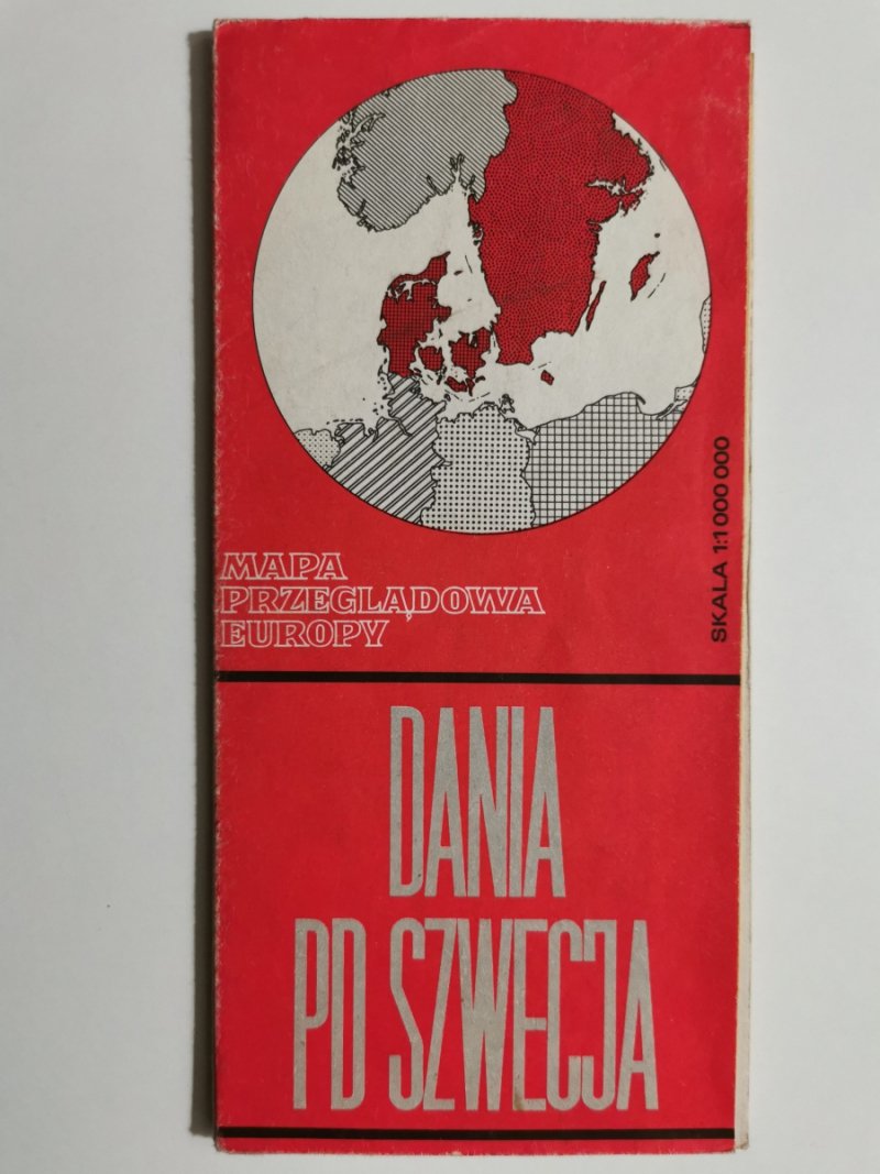 DANIA PD SZWECJA 1:1 000 000. 1982r