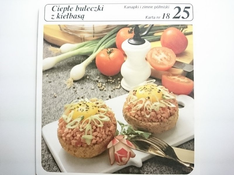 KARTA KULINARNA NR 18 CIEPŁE BUŁECZKI Z KIEŁBASĄ