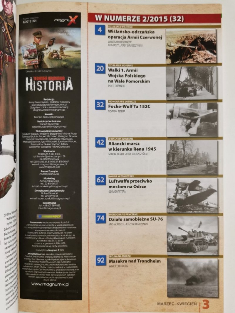 TECHNIKA WOJSKOWA HISTORIA MARZEC-KWIECIEŃ NR 2/2015