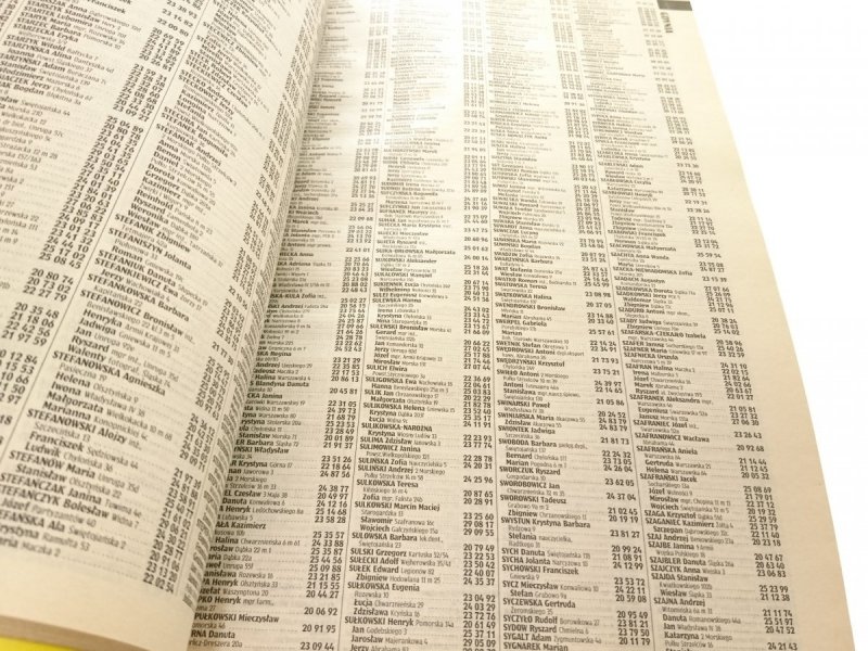 POLSKIE KSIĄŻKI TELEFONICZNE 94/95 GDAŃSK