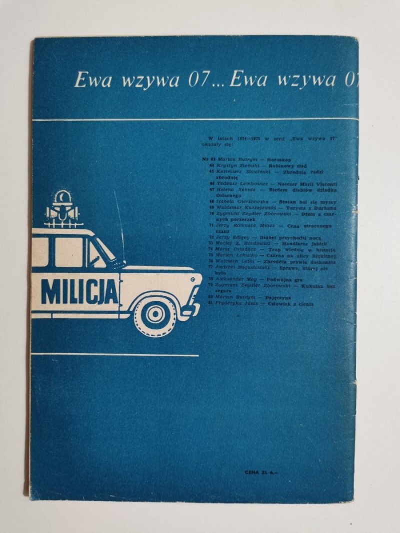 EWA WZYWA 07 NR 82 JAK PAN PRZENIÓSŁ TEN GRYPS? - Krupiński 1975
