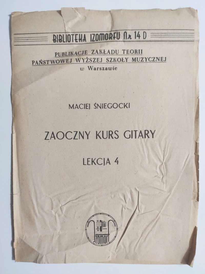 ZAOCZNY KURS GITARY LEKCJA 4 - Maciej Śniegocki