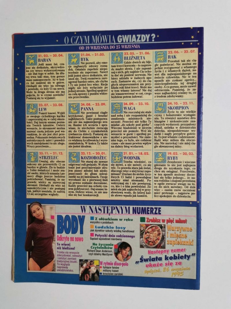 ŚWIAT KOBIETY NR 39, 19 WRZEŚNIA 1995