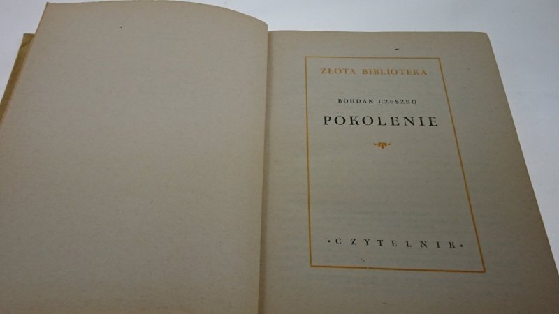 POKOLENIE - Bohdan Czeszko 1956