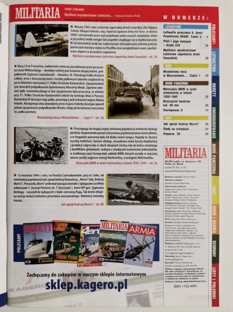 MILITARIA XX WIEKU NR 5 (50) WRZESIEŃ-PAŹDZIERNIK 2012 