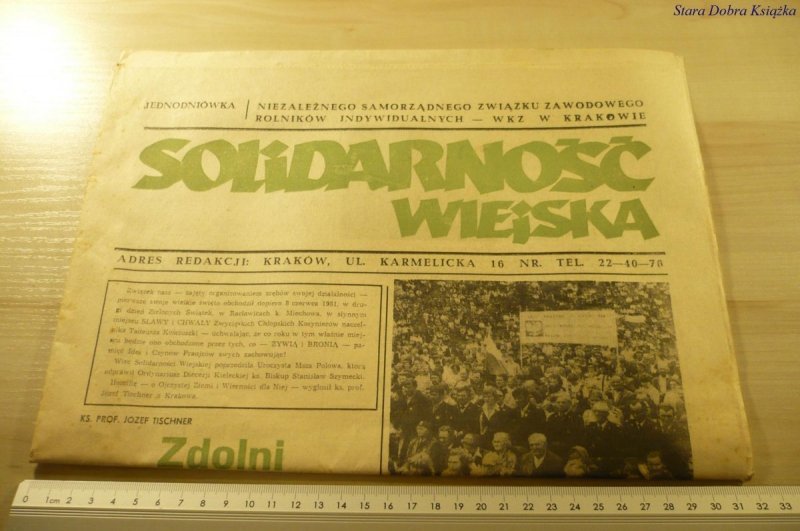 SOLIDARNOŚĆ WIEJSKA. JEDNODNIÓWKA