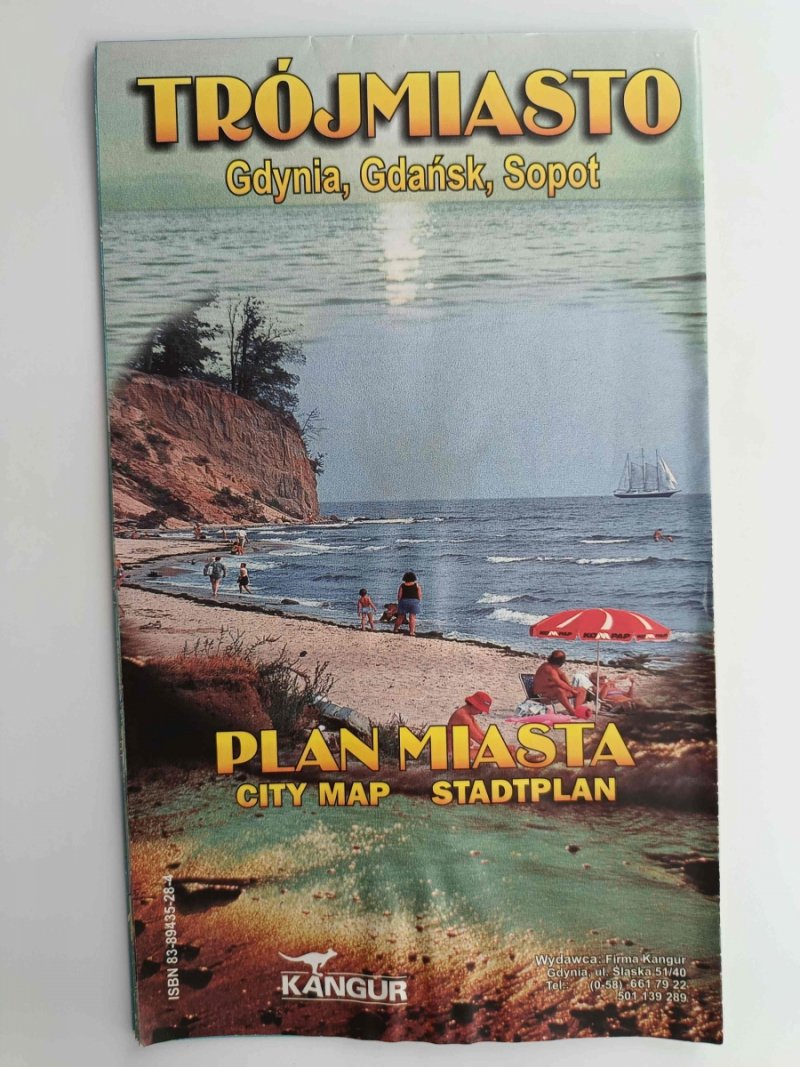 TRÓJMIASTO GDYNIA, GDAŃSK, SOPOT PLAN MIASTA