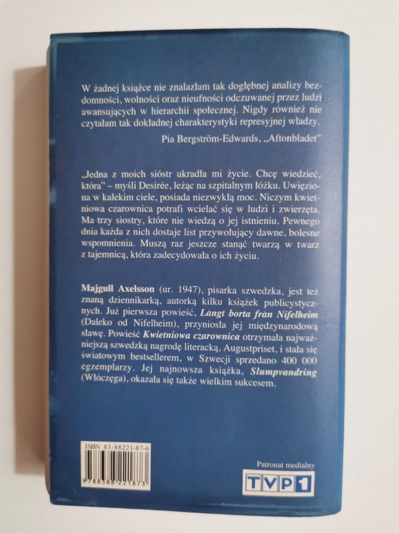 KWIETNIOWA CZAROWNICA - Majgull Axelsson 2002
