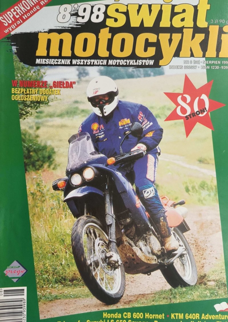 ŚWIAT MOTOCYKLI NR (58) 8/1998