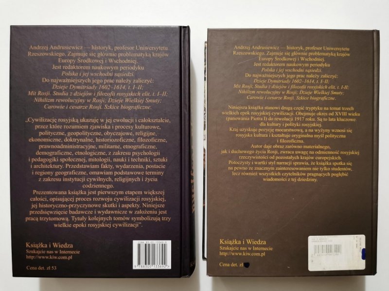 CYWILIZACJA ROSYJSKA TOM I i II - Andrzej Andrusiewicz 