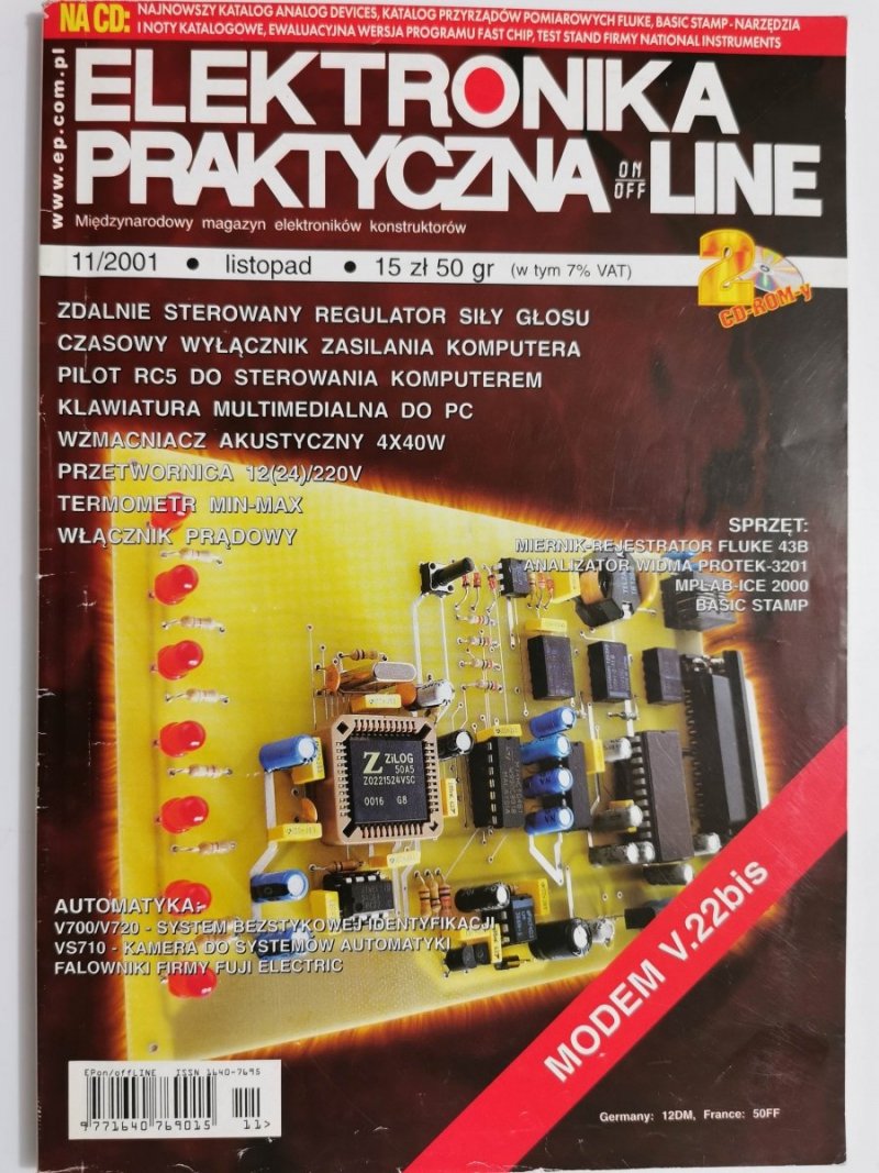ELEKTRONIKA PRAKTYCZNA ON/OF LINE 11/2001