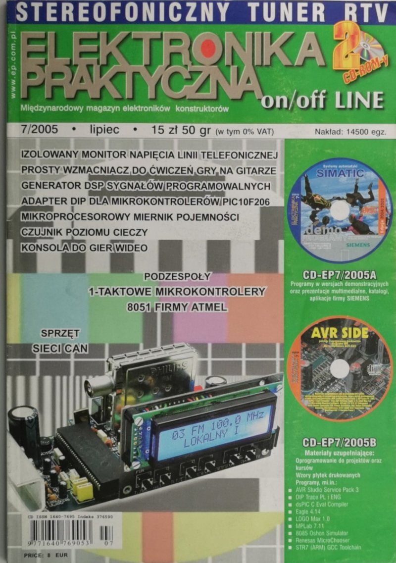 ELEKTRONIKA PRAKTYCZNA 7/2005 +2CD