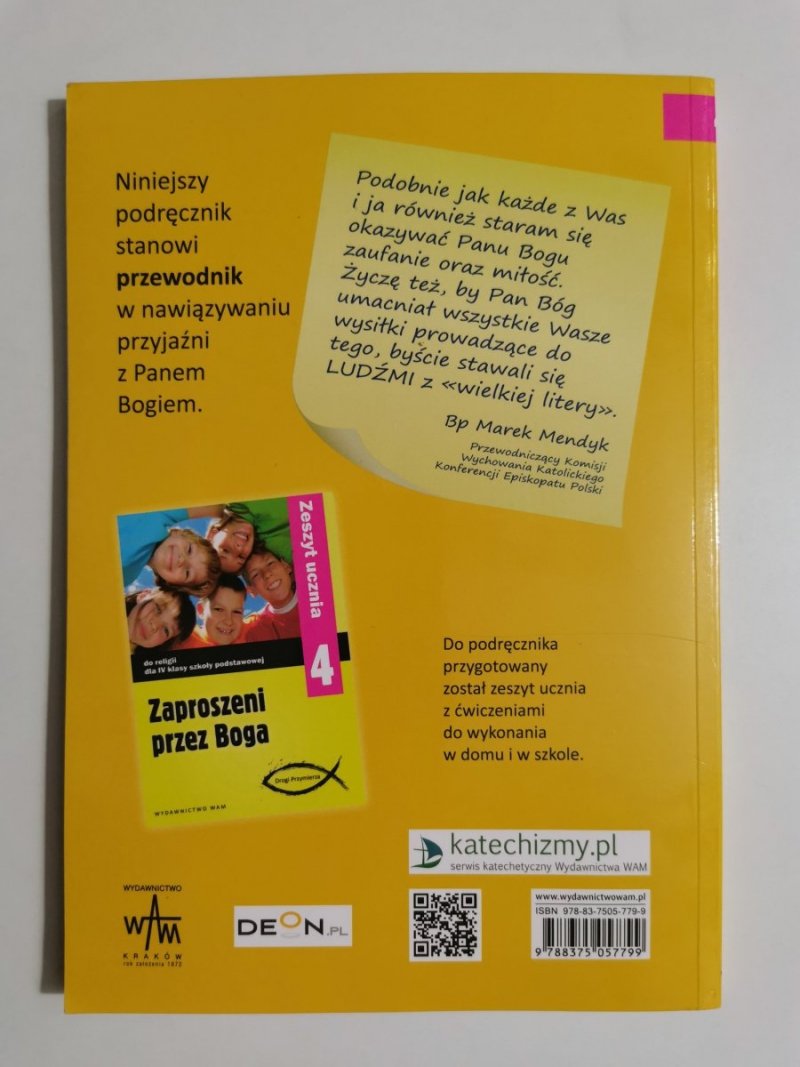 ZAPROSZENI PRZEZ BOGA KLASA 4 PODRĘCZNIK 2020