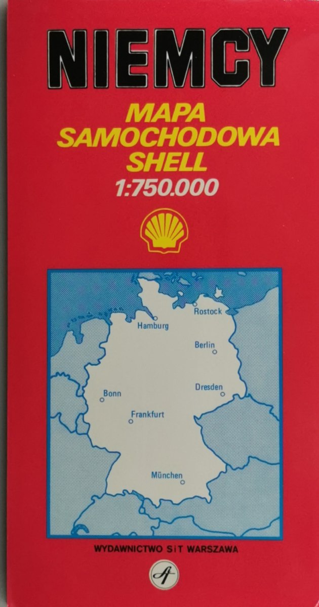NIEMCY MAPA SAMOCHODOWA 1:750 000