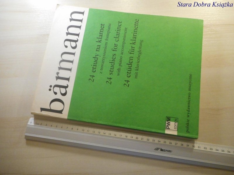 BARMANN. 24 ETIUDY NA KLARNET Z TOWARZYSZENIEM