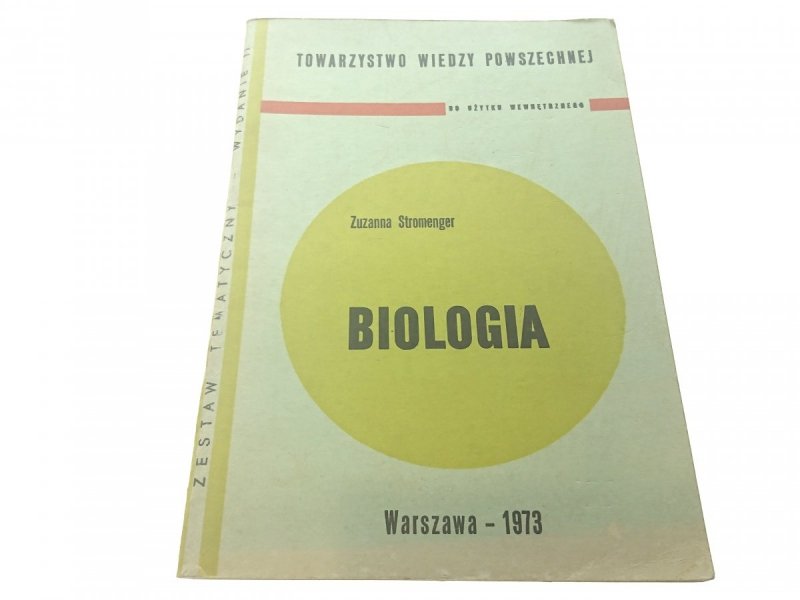 BIOLOGIA - Zuzanna Stromenger 1973