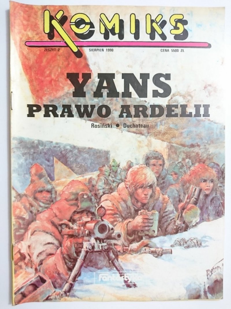 KOMIKS ZESZYT 2 SIERPIEŃ 1990 YANS PRAWO ARDELII