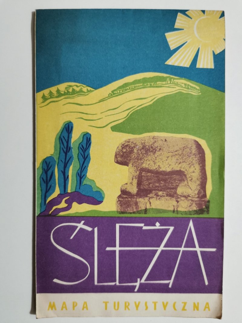 ŚLĘŻA, MAPA TURYSTYCZNA. 1967