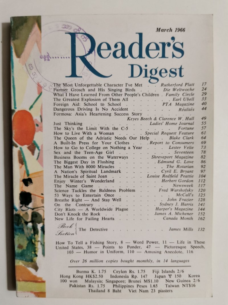 READER’S DIGEST MARCH 1966