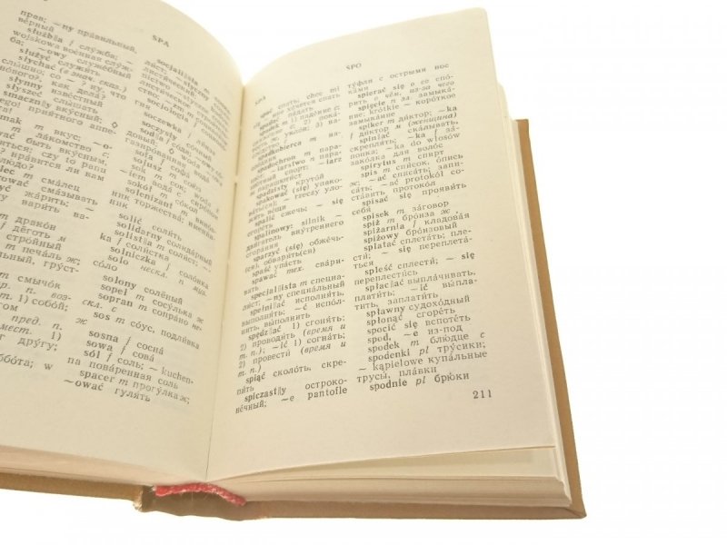 SŁOWNIK KIESZONKOWY POLSKO-ROSYJSKI; ROS-POL 1989