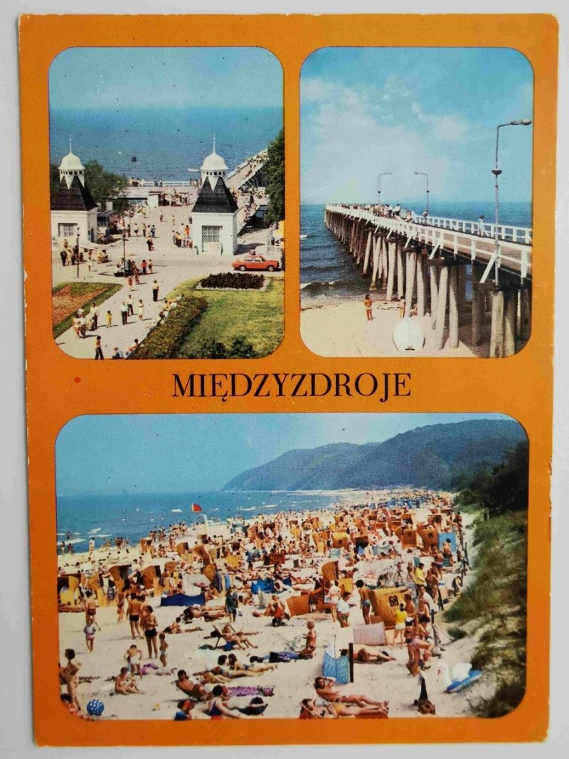 MIĘDZYZDROJE. MOLO. PLAŻA; W GŁĘBI KAWCZA GÓRA FOT. RACZKOWSKI