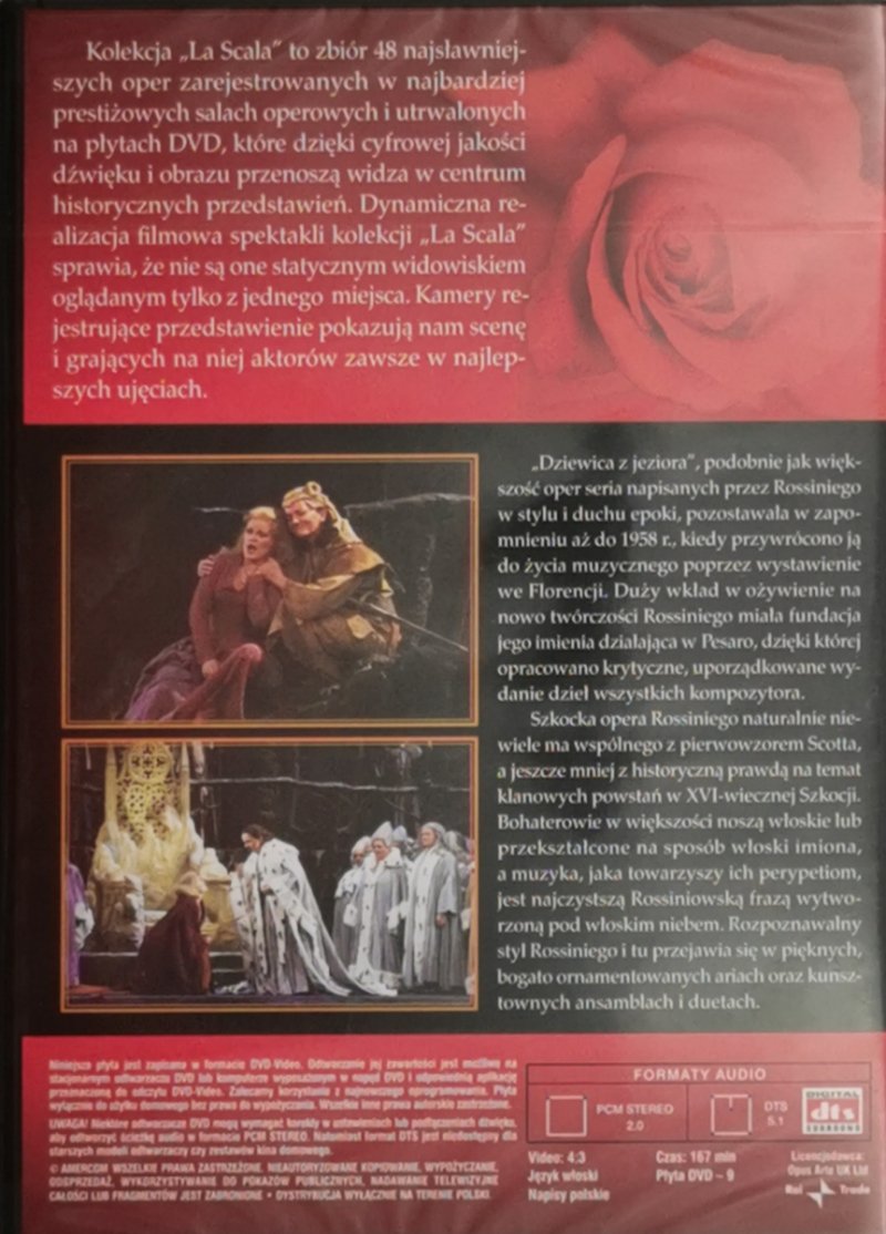 DVD. KOLEKCJA LA SCALA: 29. DZIEWICA Z JEZIORA - Gioaccino Rossini
