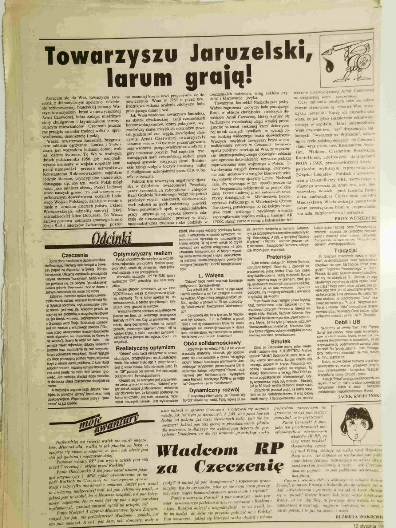 GAZETA POLSKA TYGODNIK NR 2 (78) 12 STYCZNIA 1995 r.