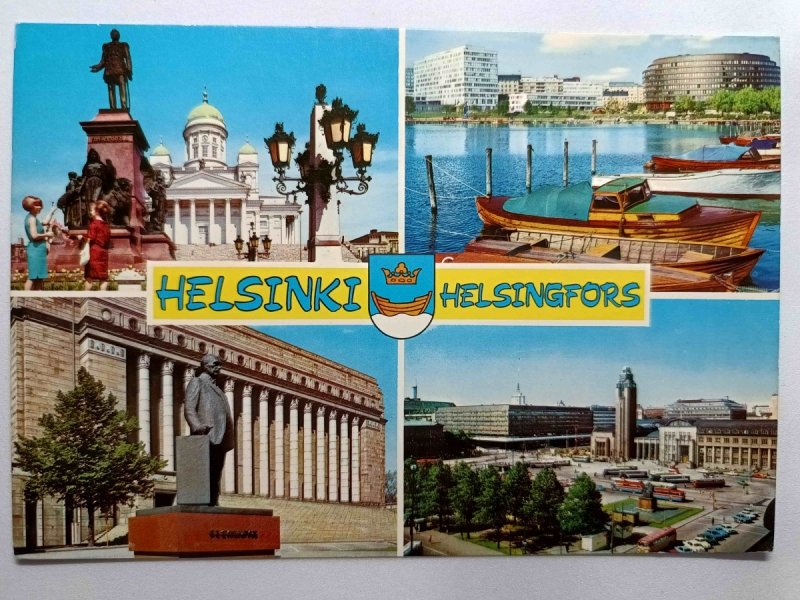 HELSINKI HELSINGFORS FINLAND KOLAŻ 4 ZDJ.