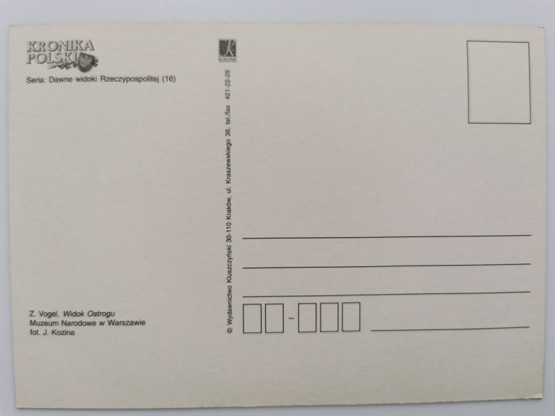 Z. VOGEL, WIDOK OSTROGU FOT. KOZINA