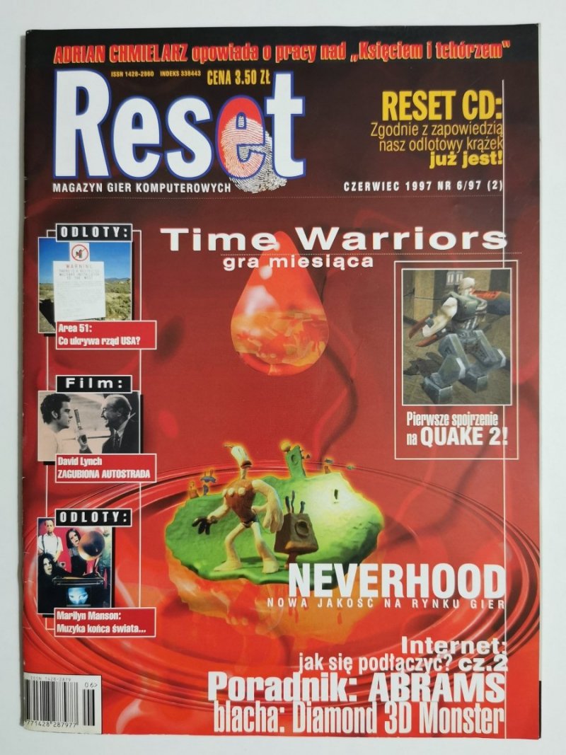 RESET CZERWIEC 1997 NR 6/97 (2) BEZ PŁYTY CD