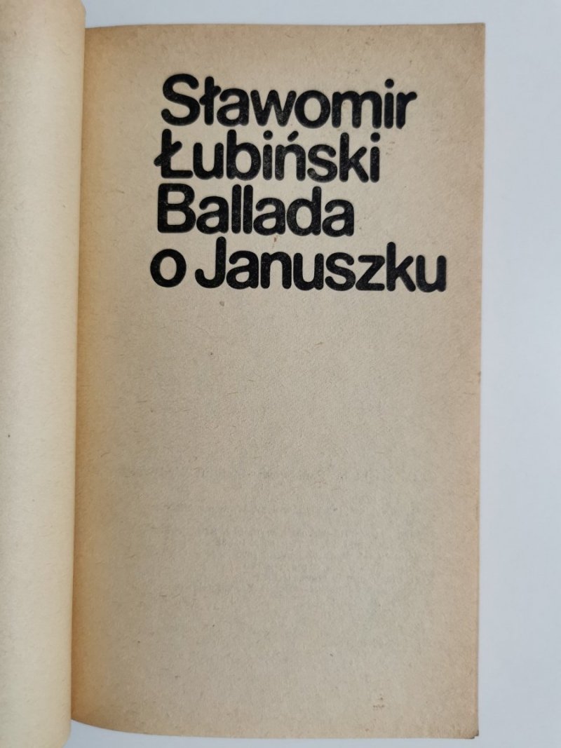BALLADA O JANUSZKU - Sławomir Łubiński 1979