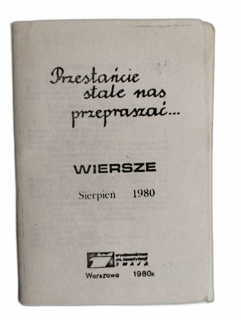 PRZESTAŃCIE STALE NAS PRZEPRASZAĆ…