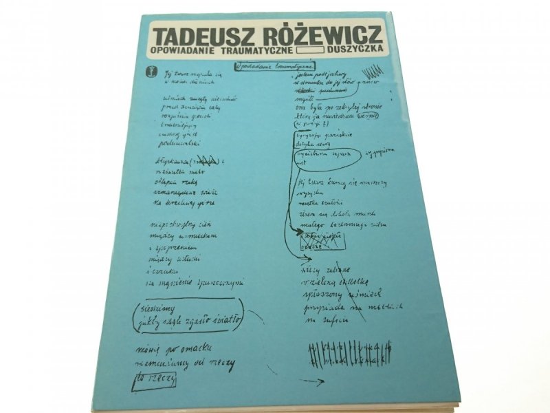 OPOWIADANIE TRAUMATYCZNE; DUSZYCZKA Różewicz 1979