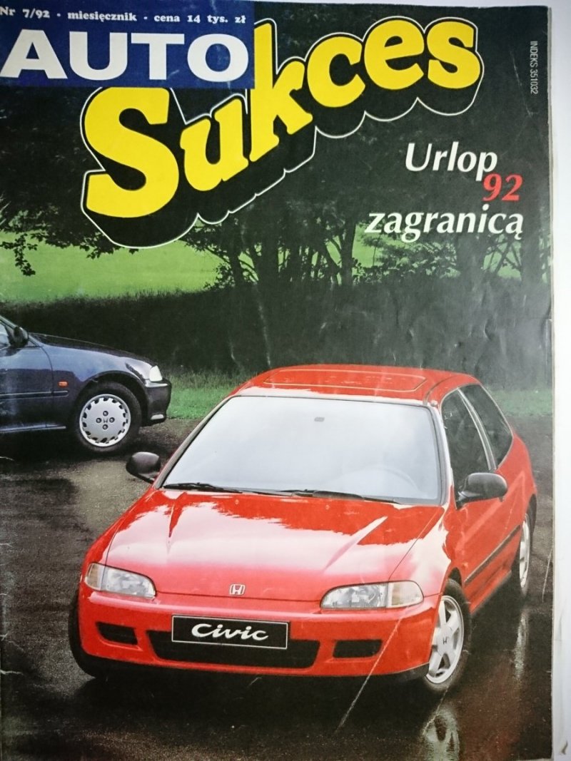 AUTO SUKCES NR 7/92