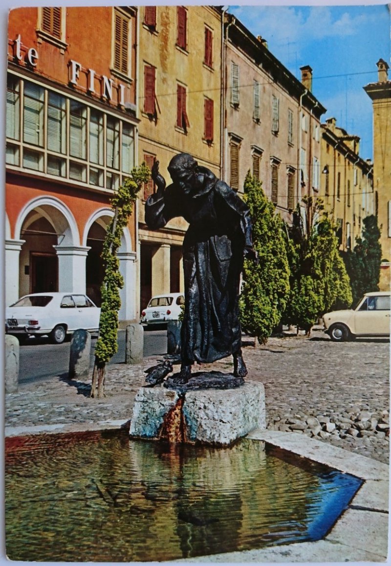 MODENA. PIAZZALE E STATUA DI S. FRANCESCO